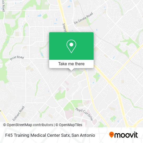 F45 Training Medical Center Satx map