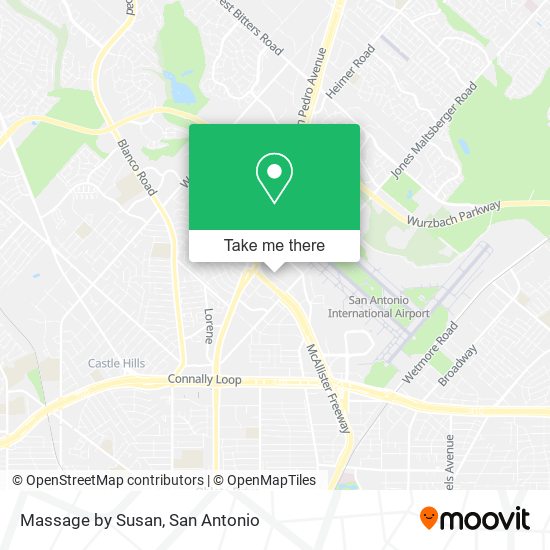 Massage by Susan map