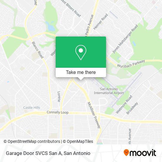 Mapa de Garage Door SVCS San A
