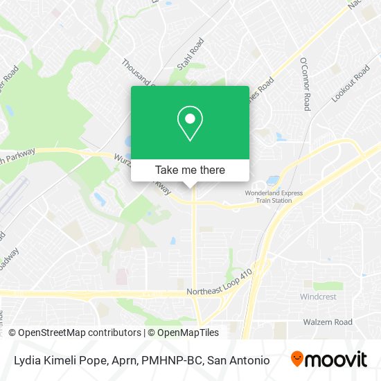 Mapa de Lydia Kimeli Pope, Aprn, PMHNP-BC