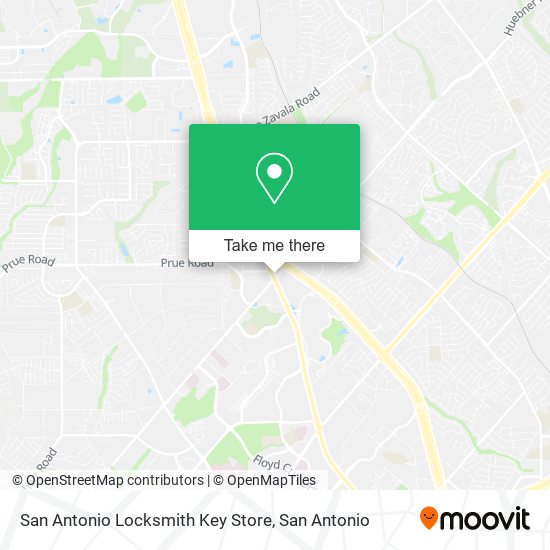 San Antonio Locksmith Key Store map