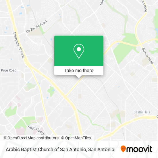 Mapa de Arabic Baptist Church of San Antonio