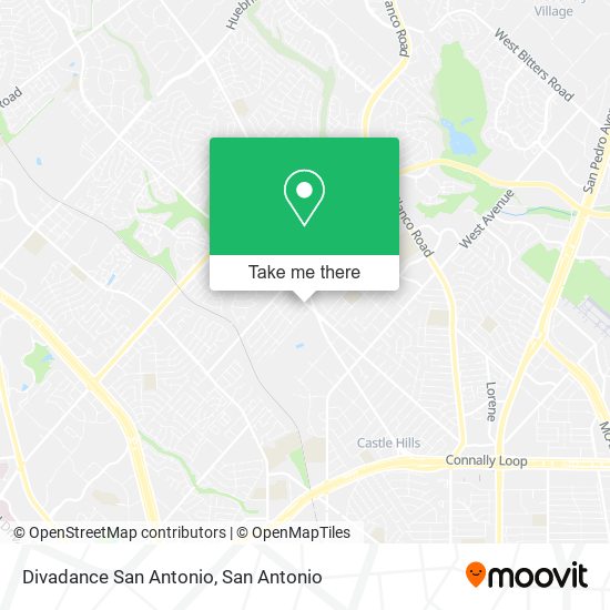 Divadance San Antonio map