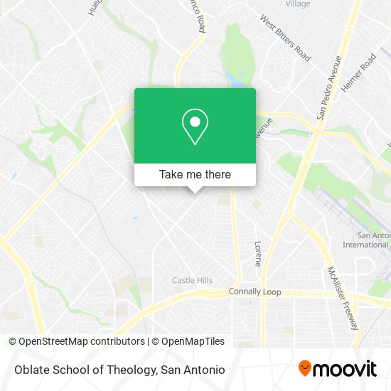 Oblate School of Theology map