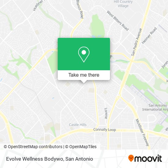 Mapa de Evolve Wellness Bodywo