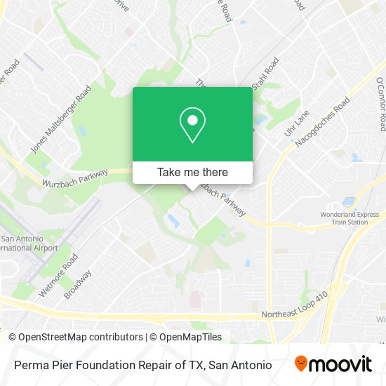 Perma Pier Foundation Repair of TX map