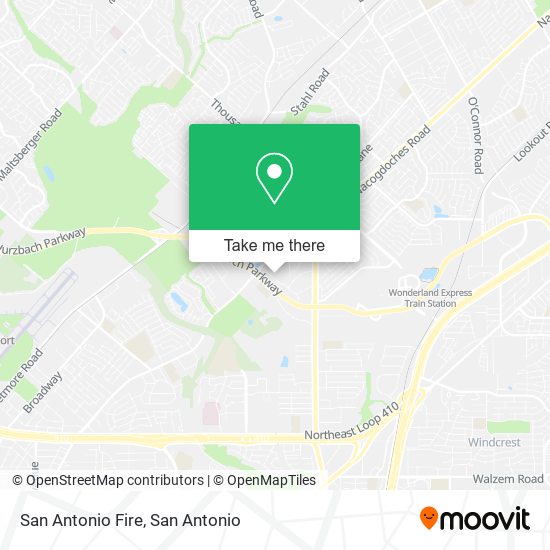 San Antonio Fire map