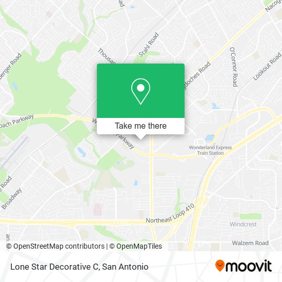 Mapa de Lone Star Decorative C