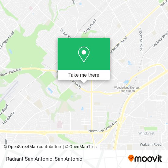 Radiant San Antonio map