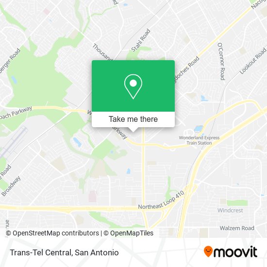 Trans-Tel Central map