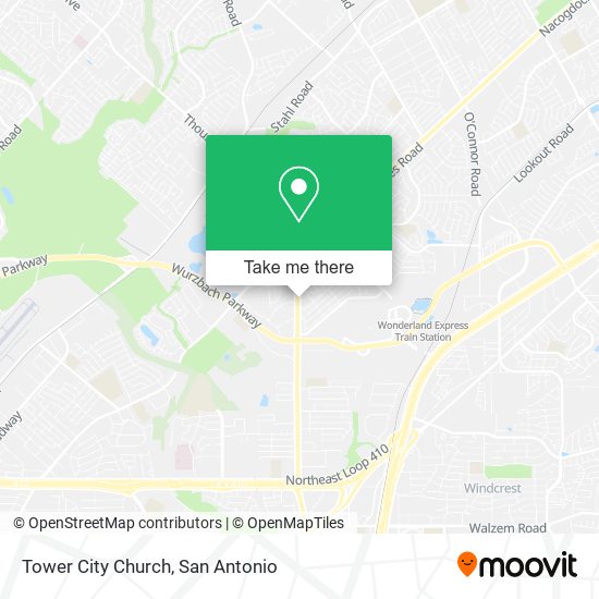 Tower City Church map