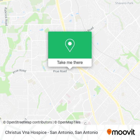 Mapa de Christus Vna Hospice - San Antonio