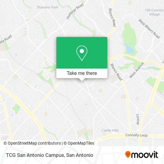 TCG San Antonio Campus map