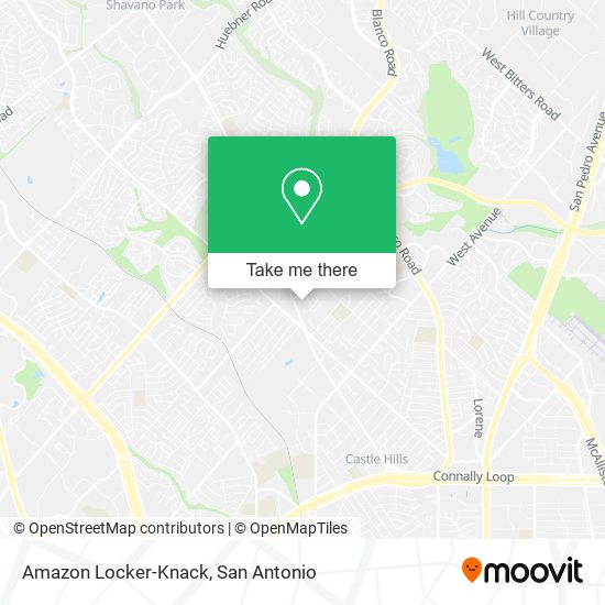 Amazon Locker-Knack map