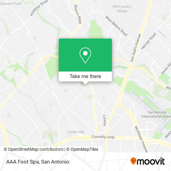 Mapa de AAA Foot Spa