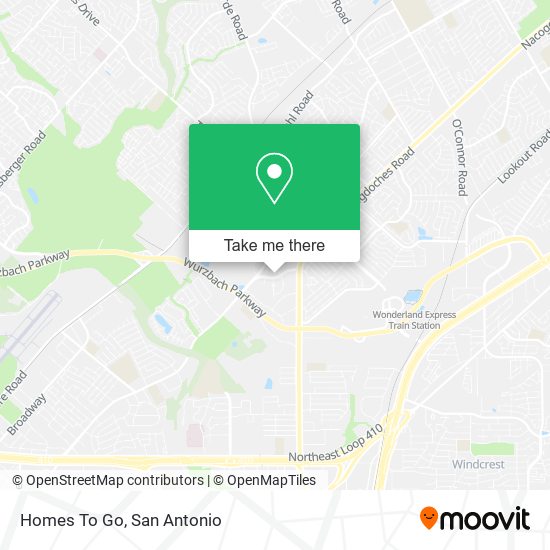 Homes To Go map