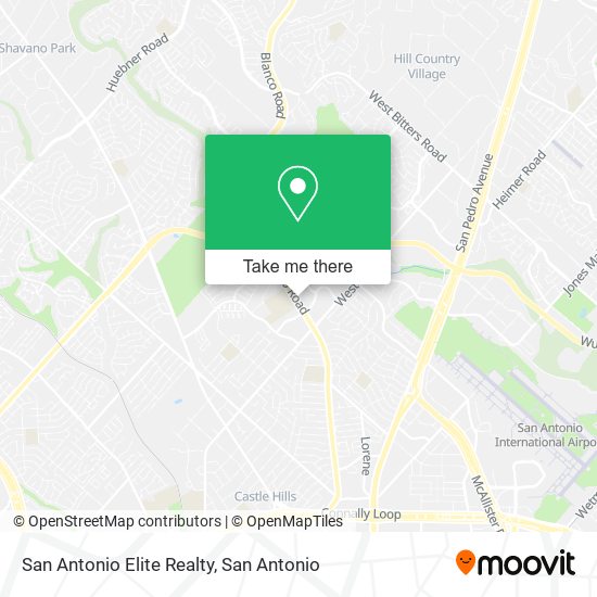 San Antonio Elite Realty map