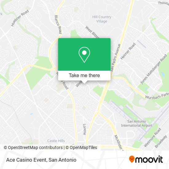 Ace Casino Event map