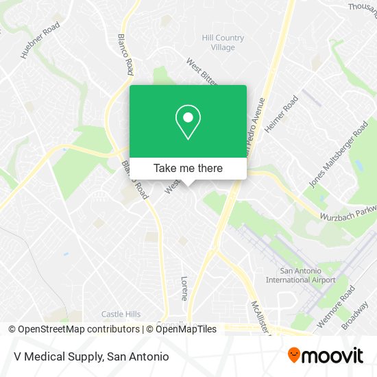 V Medical Supply map