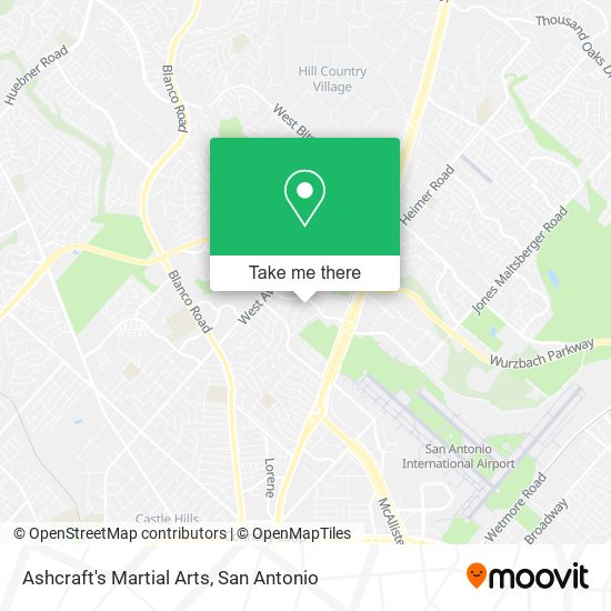 Ashcraft's Martial Arts map