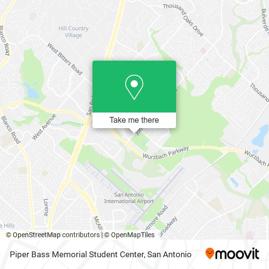 Piper Bass Memorial Student Center map