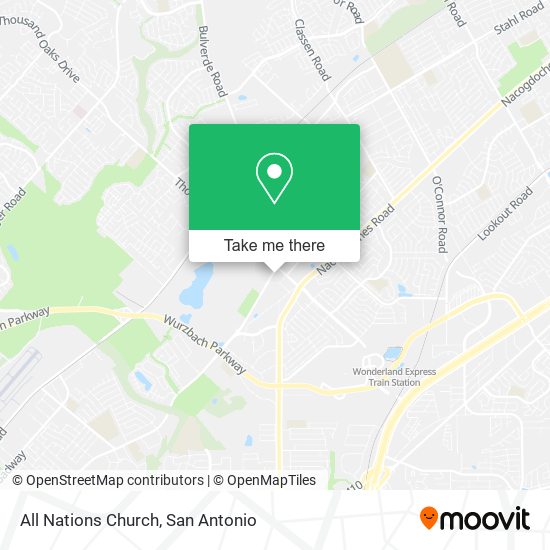 All Nations Church map