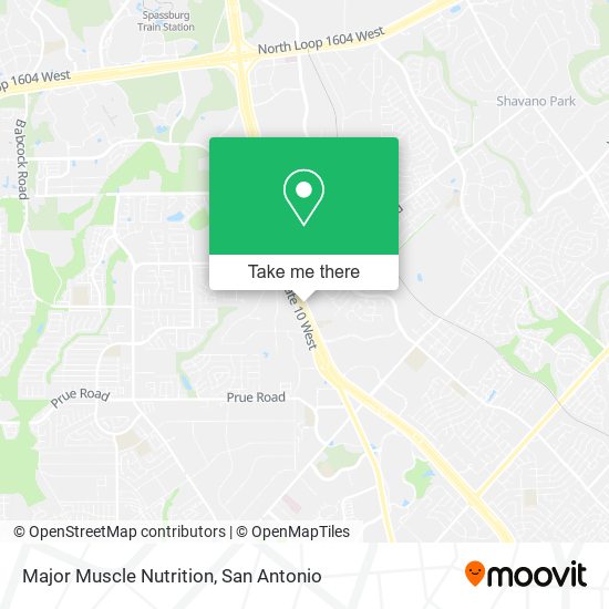 Major Muscle Nutrition map