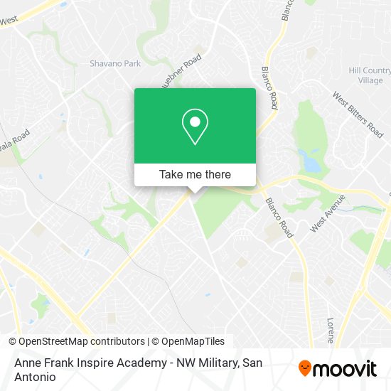 Anne Frank Inspire Academy - NW Military map