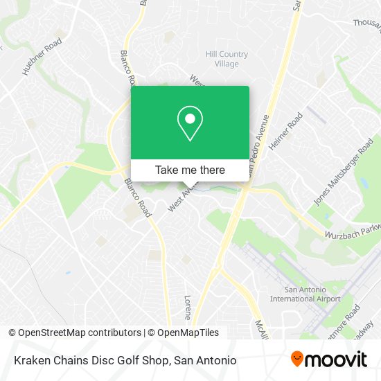 Mapa de Kraken Chains Disc Golf Shop