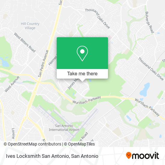 Mapa de Ives Locksmith San Antonio