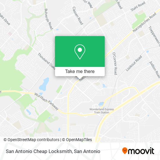 San Antonio Cheap Locksmith map