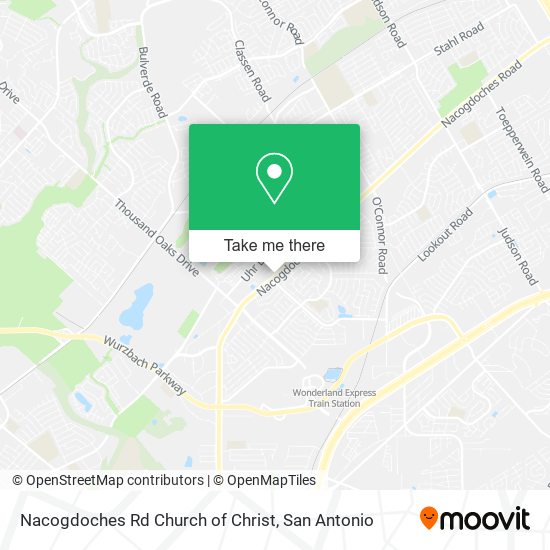 Nacogdoches Rd Church of Christ map