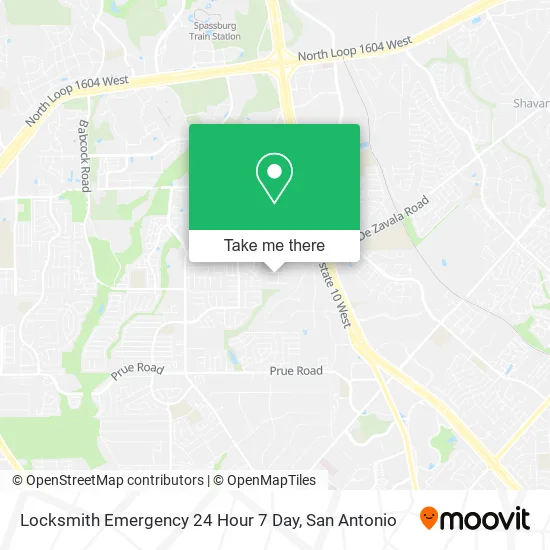 Locksmith Emergency 24 Hour 7 Day map