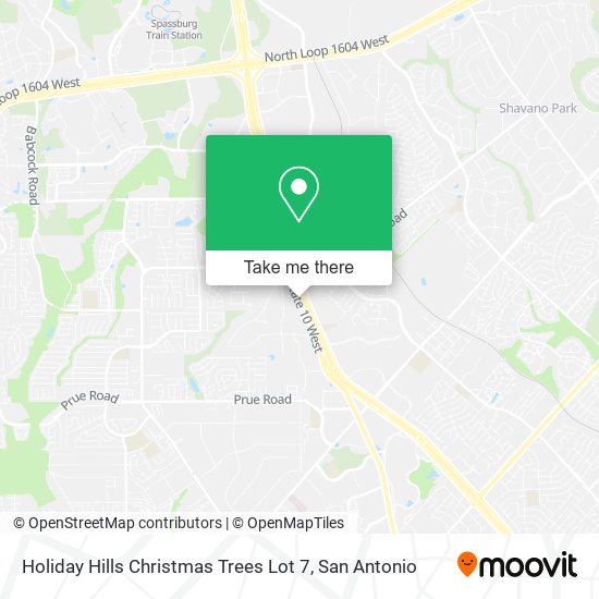 Mapa de Holiday Hills Christmas Trees Lot 7