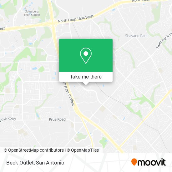 Mapa de Beck Outlet