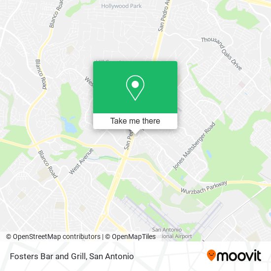 Fosters Bar and Grill map