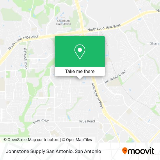 Johnstone Supply San Antonio map