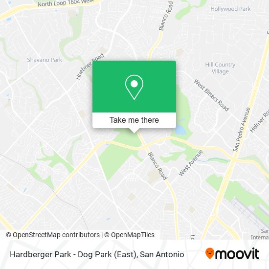 Hardberger Park - Dog Park (East) map