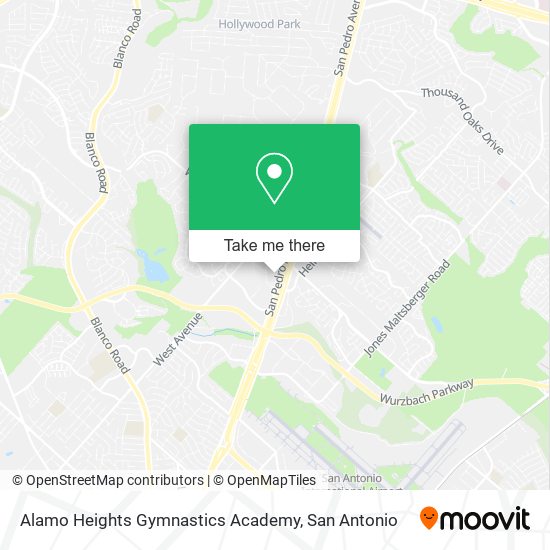 Mapa de Alamo Heights Gymnastics Academy