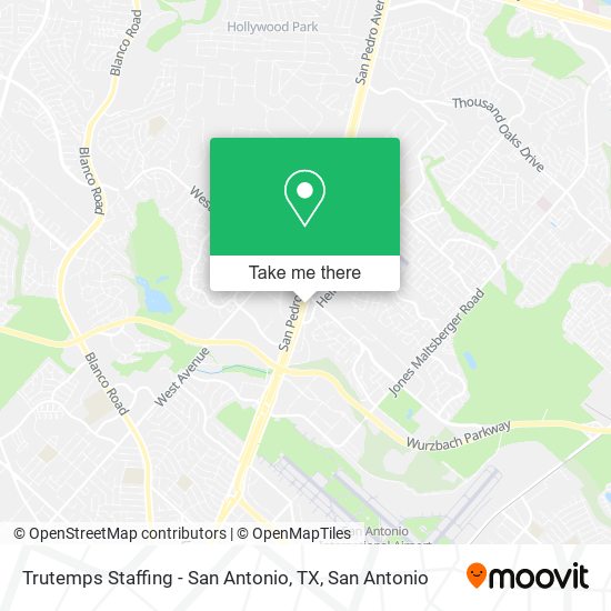 Mapa de Trutemps Staffing - San Antonio, TX