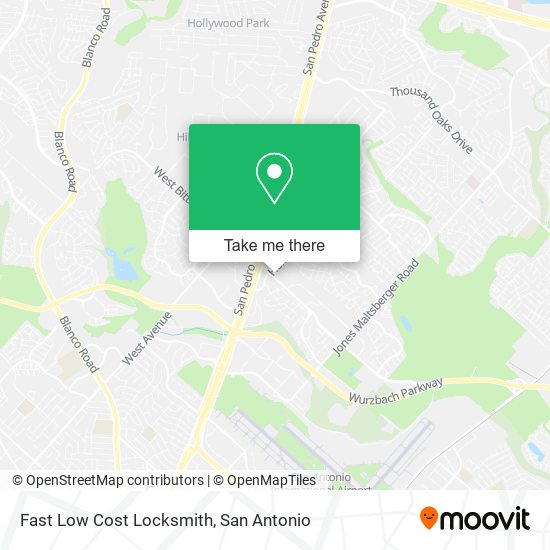 Fast Low Cost Locksmith map