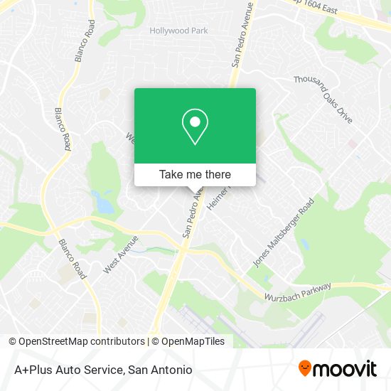 A+Plus Auto Service map