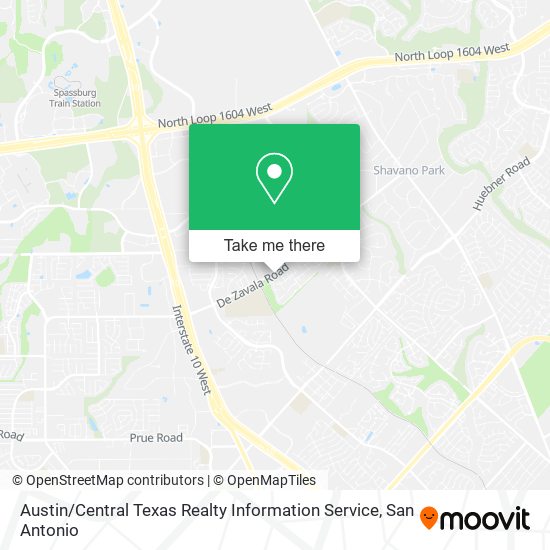 Austin / Central Texas Realty Information Service map