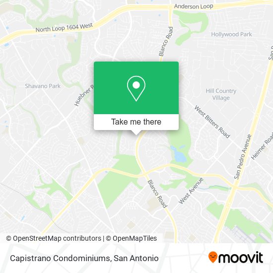 Capistrano Condominiums map