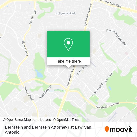 Bernstein and Bernstein Attorneys at Law map