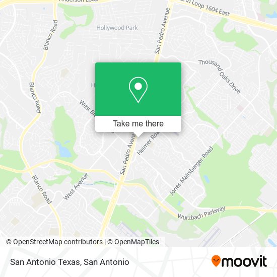San Antonio Texas map