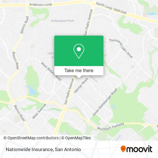 Mapa de Nationwide Insurance
