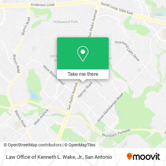 Law Office of Kenneth L. Wake, Jr. map