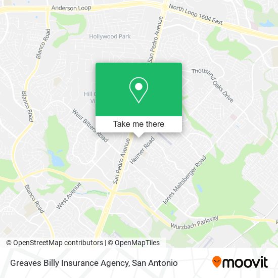 Greaves Billy Insurance Agency map