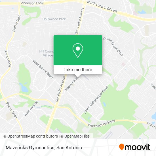 Mavericks Gymnastics map